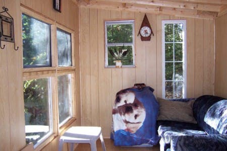 The Small Cabin interior