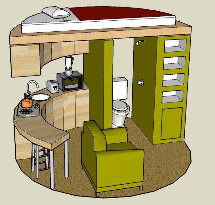 Google 3D SketchUp Tiny House Designs
