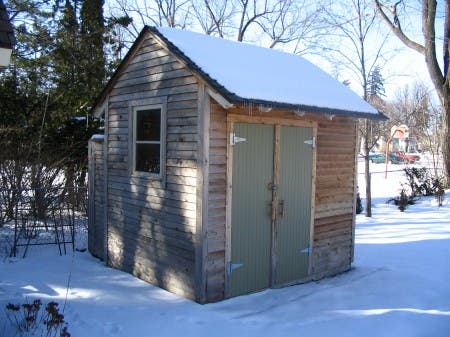 Garden Shed with Exterior Shower