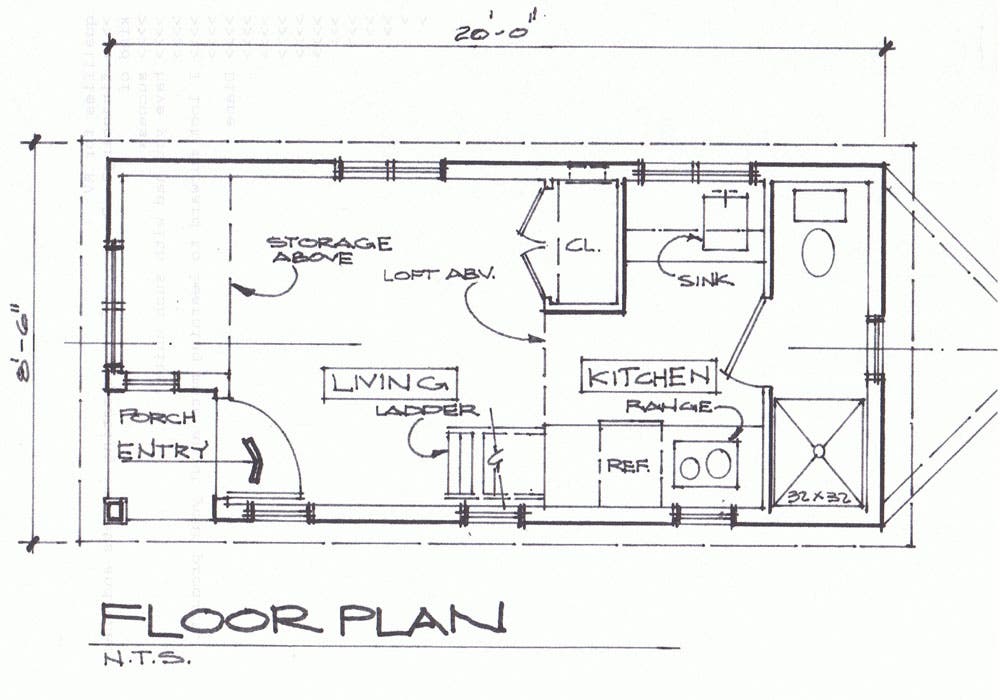Cottage Tiny House Floor Plans