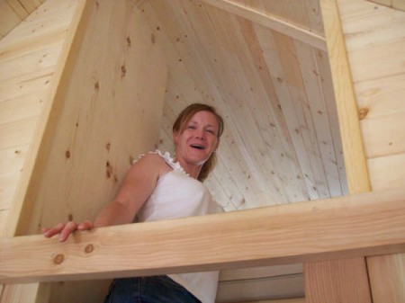 100_0265 Cassie checking out the loft
