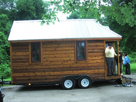 Visitor checking out the Fencl