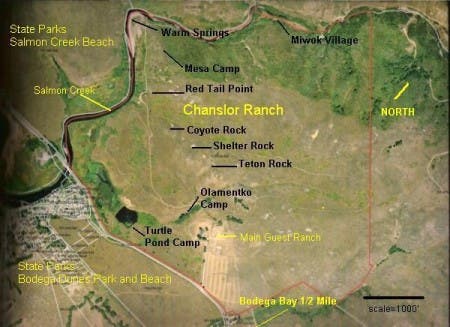 Map of the Chanslor Ranch