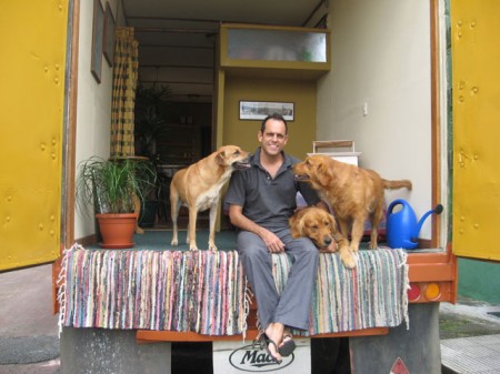 Jimmy Lee and his shipping container home