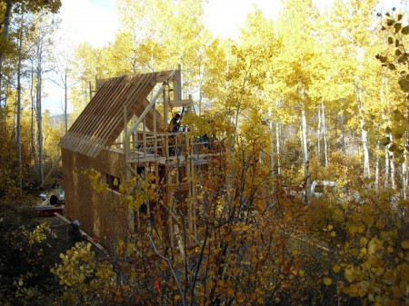 Cabin under construction