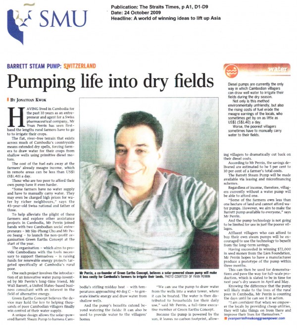 Barrett Solar Pump a