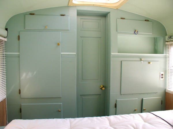 bus bedroom storage