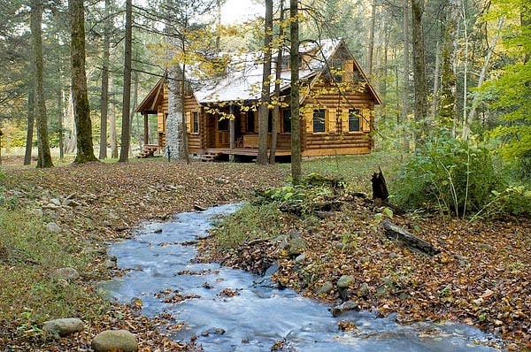 Small Log Cabin Woods