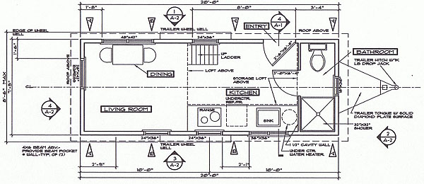 floor plan of Alsek Cottage