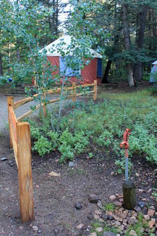 yurt and landscape