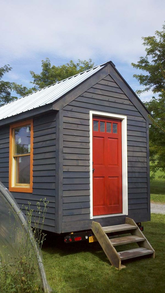 side of tiny house