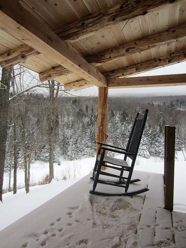 rocking chair on porch