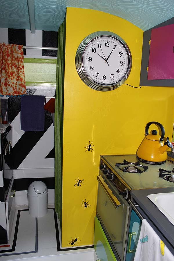 kitchen and clock
