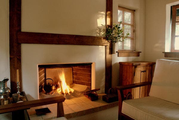 fireplace in Innermost House