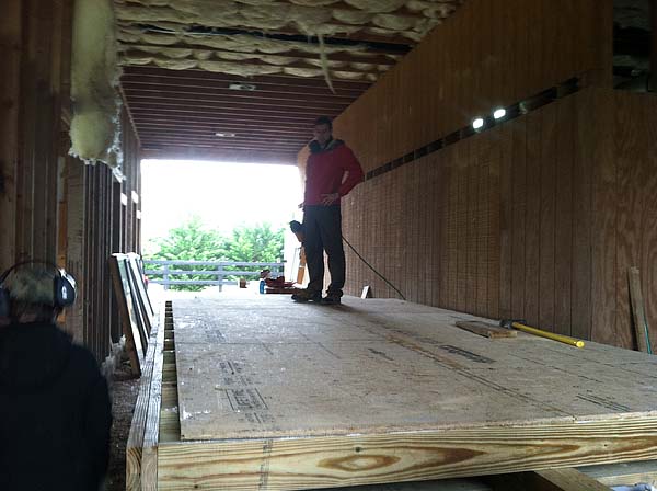 subfloor completed