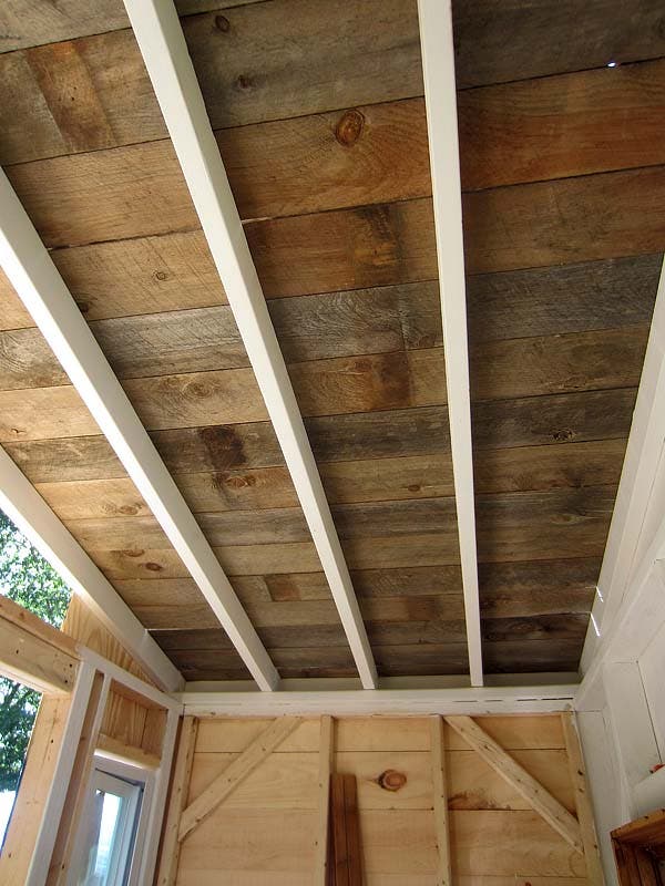 reclaimed wood roof