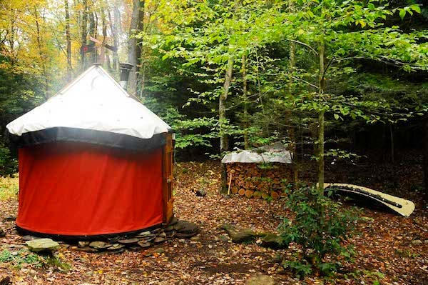 completed yurt