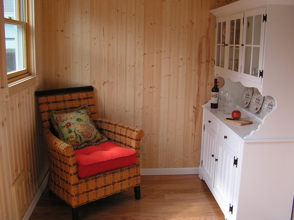 shepherd hut living room