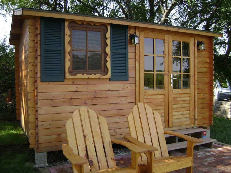 solid build designs and sells outdoor wood kit sheds and small cabins 