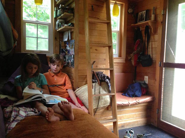 kids in tiny house