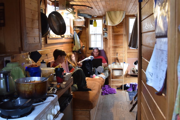 inside tiny house