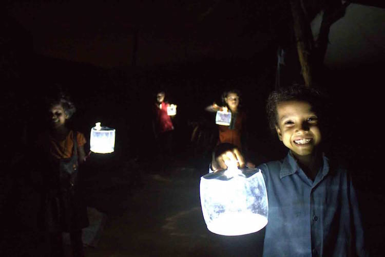 kids and lights