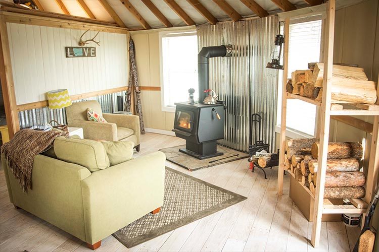 Busby Yurt interior