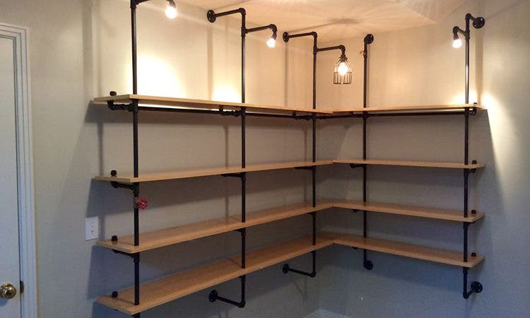 Pipe Shelves