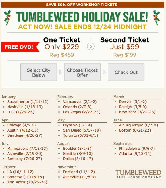 Tumbleweed Workshops