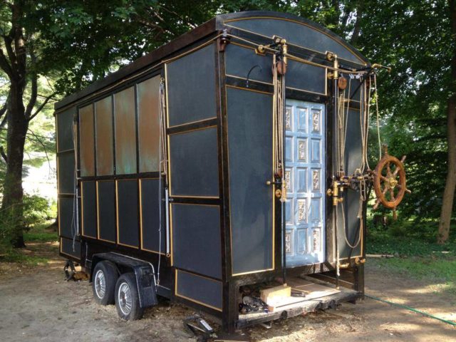 Steampunk House Built by Film Set Designer/Movie Stylist - Tiny House Blog