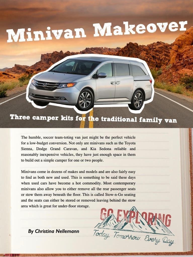 Minivan camper conversions 