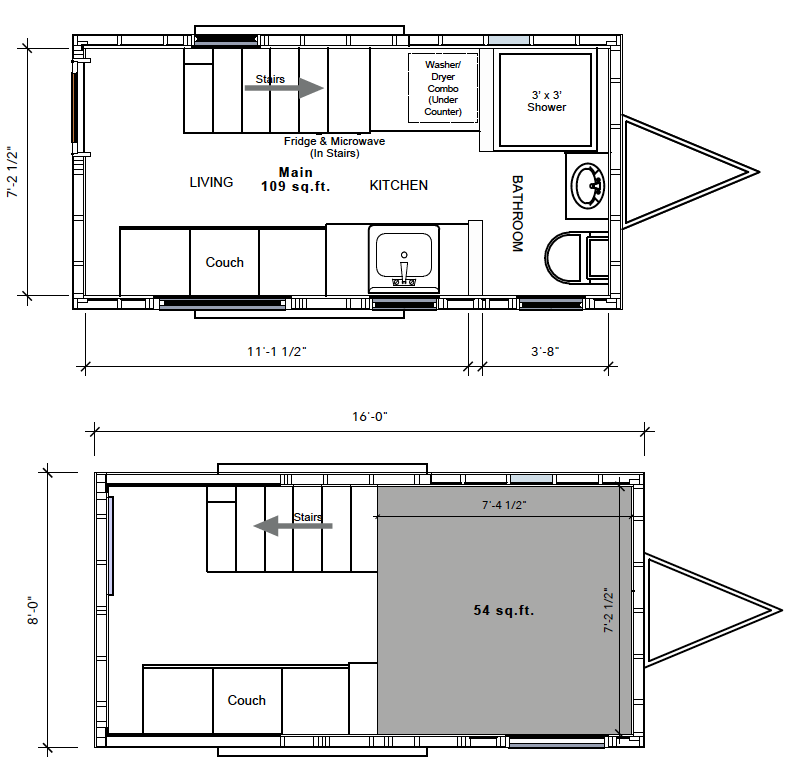 floor plan with stairs