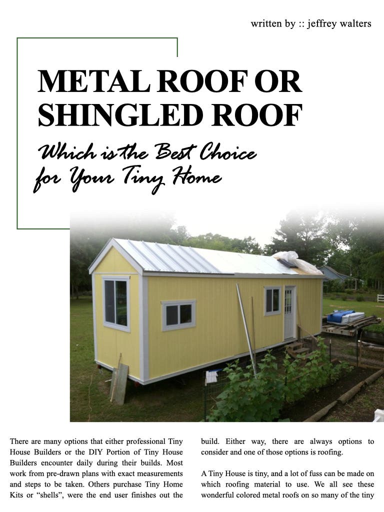 Metal or Shingle Roof?