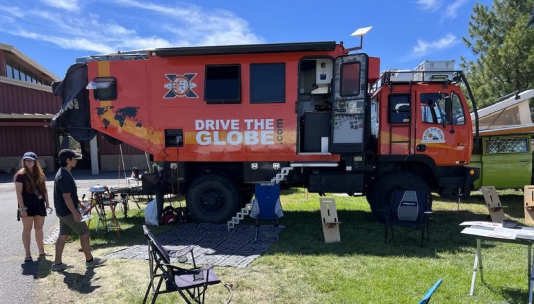Mercedes Unimog tiny home at Expo