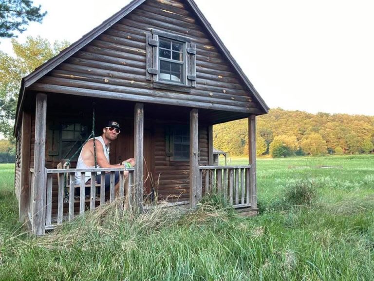 David Friedlander at tiny house