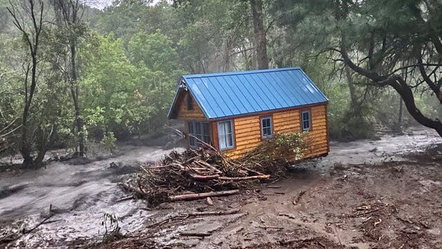 flooded tiny house
