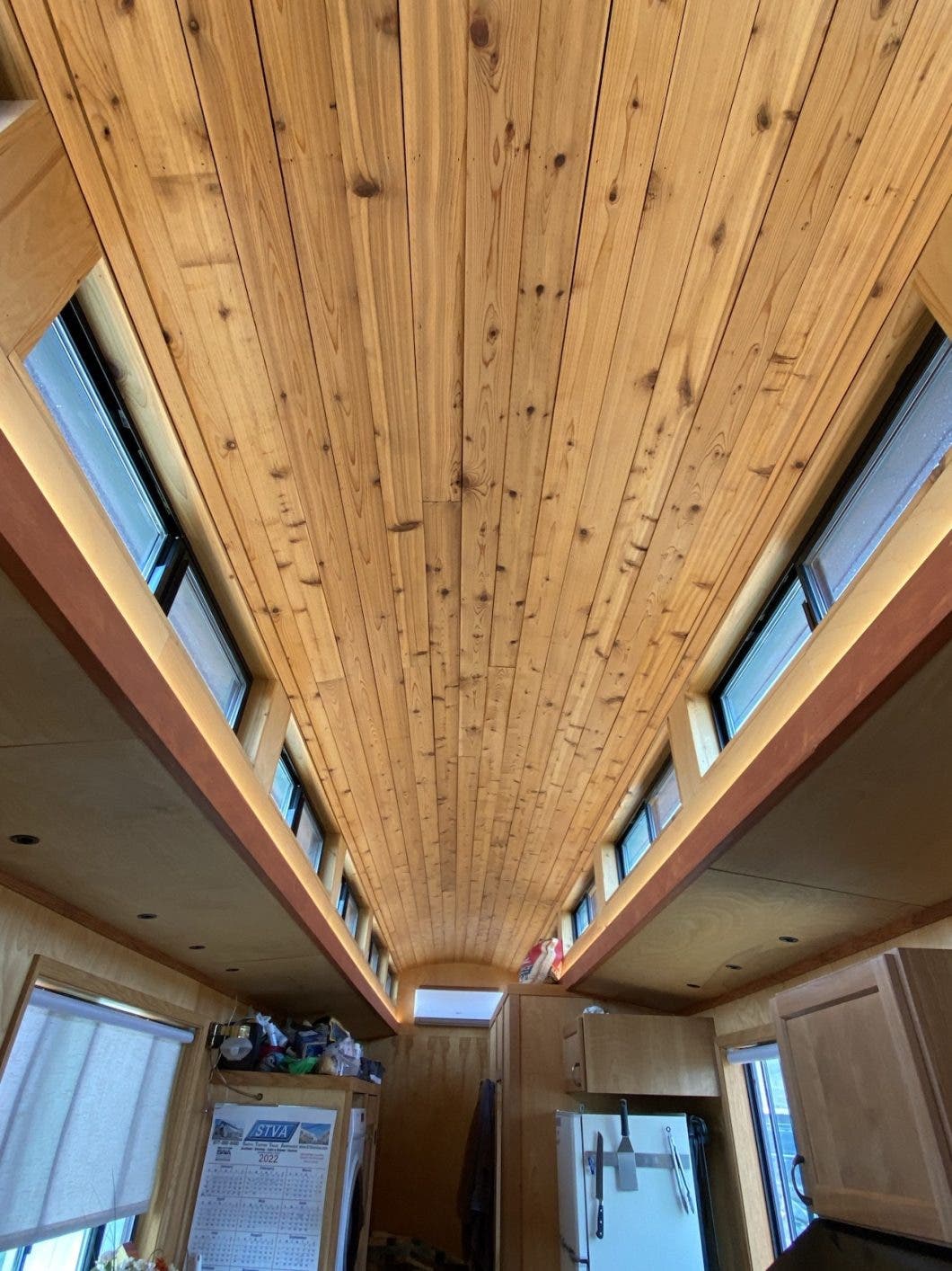 ceiling of interior train