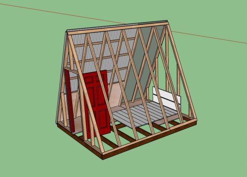 10’x12’ A-Frame Cabin Plans by Elevated Spaces - Tiny House Blog