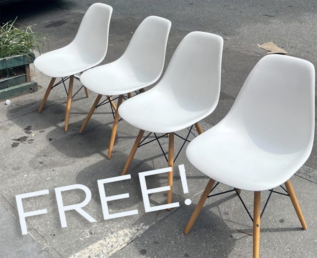 Stooping chairs in New York City