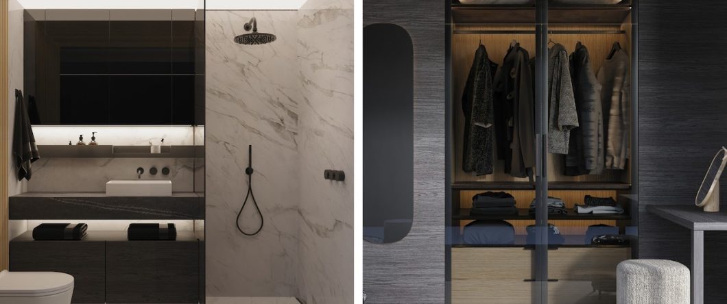 Pod Studio bathroom storage