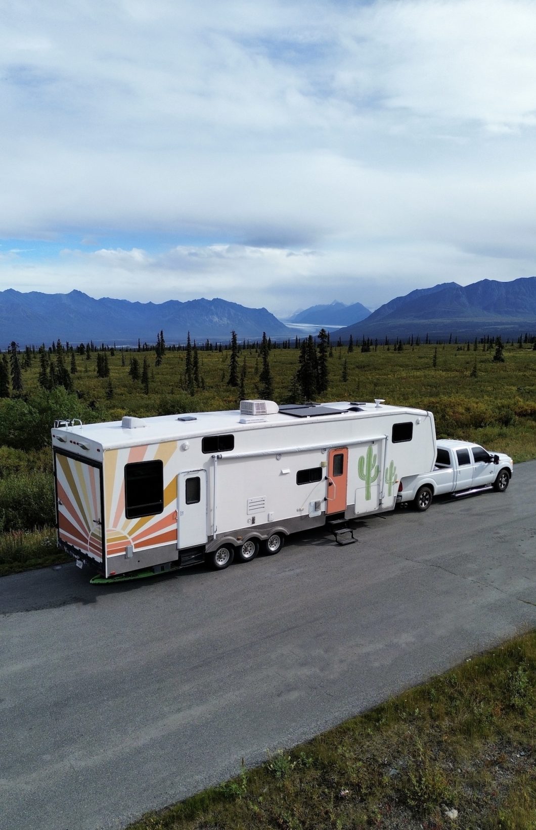 RV trailer in Alaska