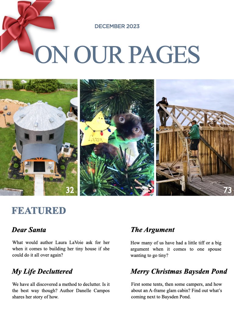 Tiny House Magazie Issue 132 index page