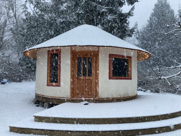 Slip Straw Yurt Temple