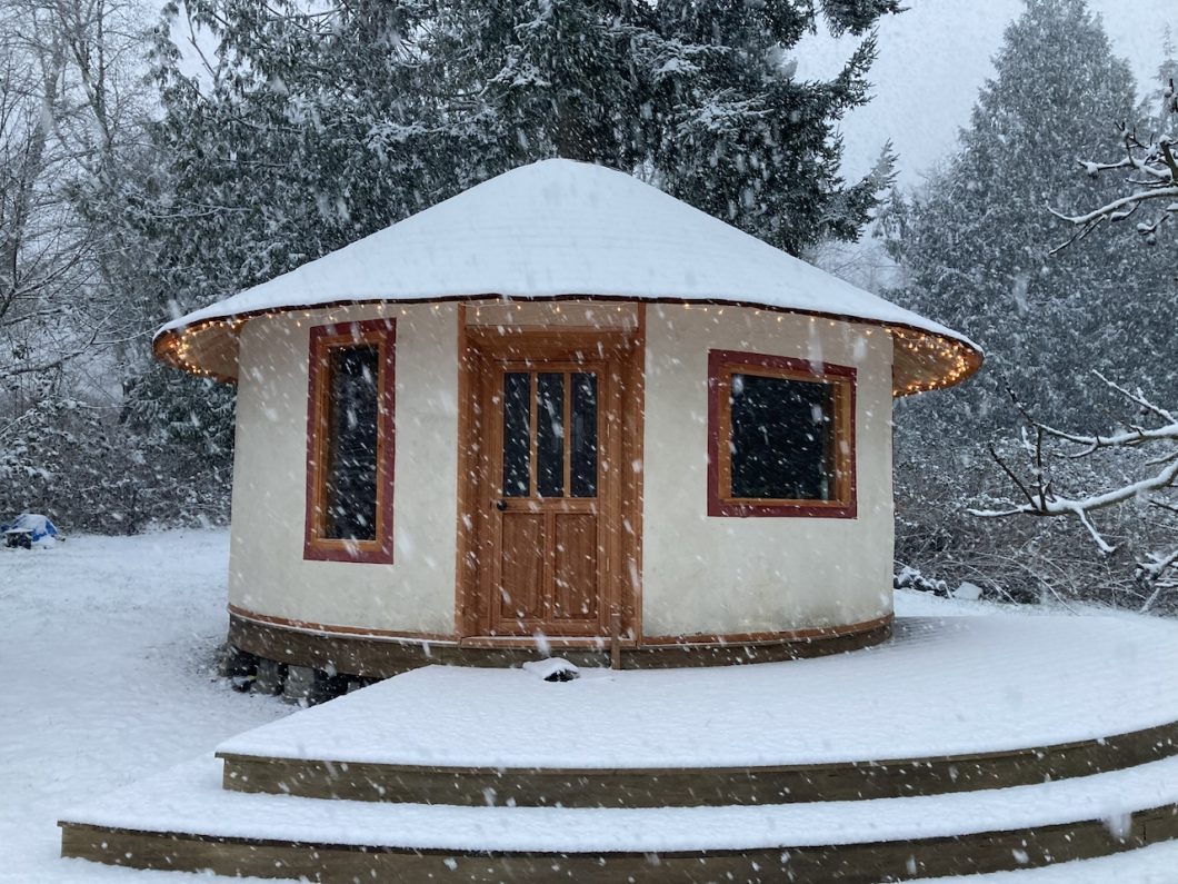 Slip Straw Yurt Temple