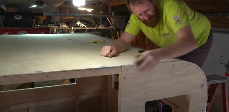 working on the roof