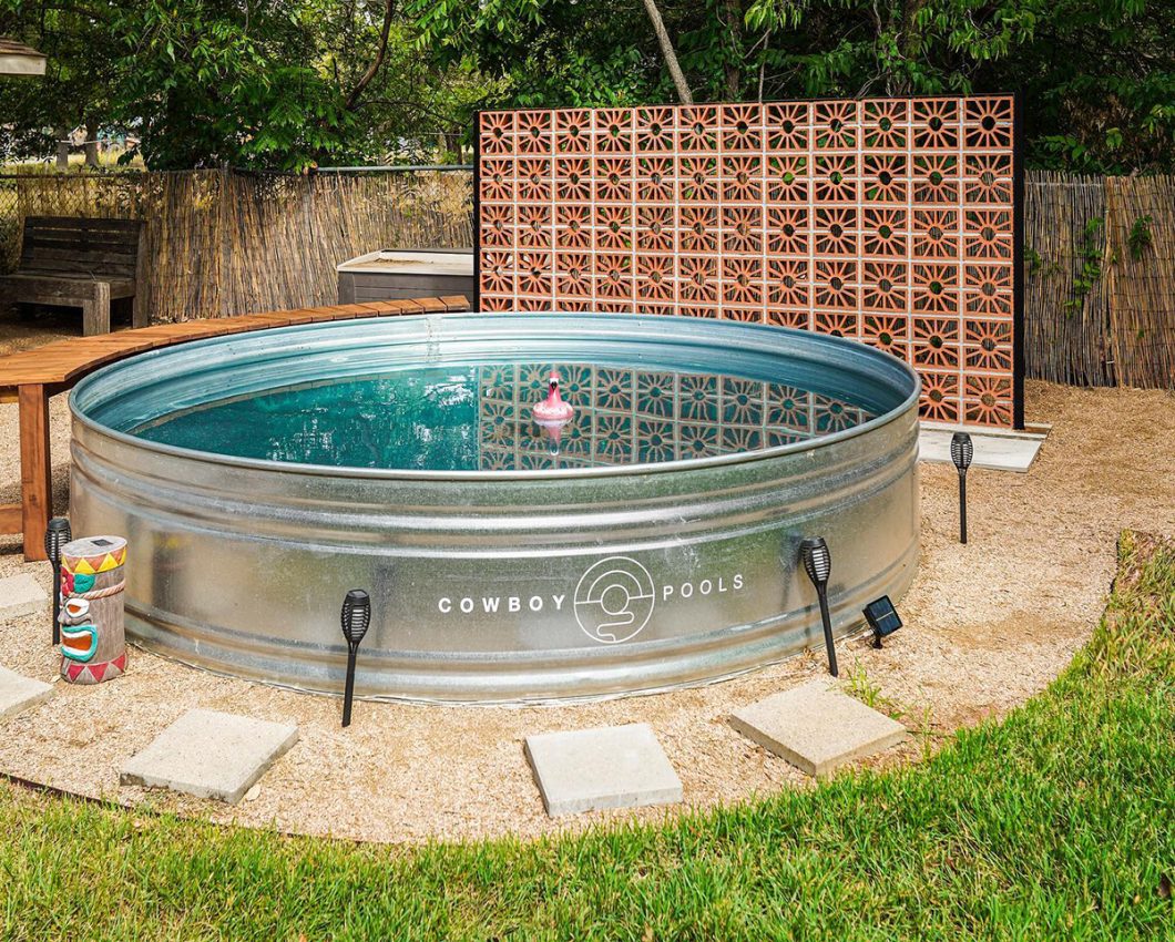 Cowboy Pool in backyard