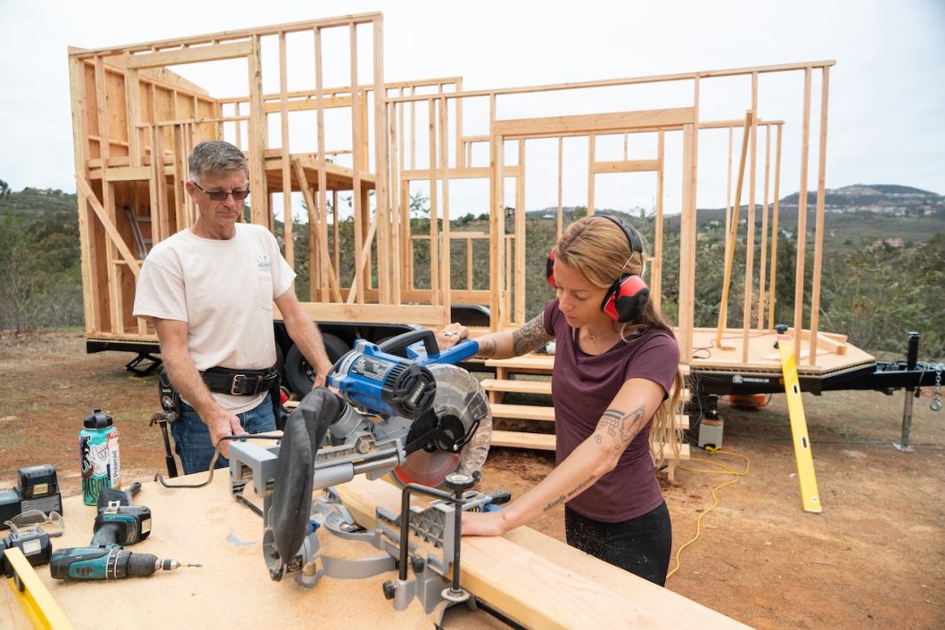 construction on the trailer