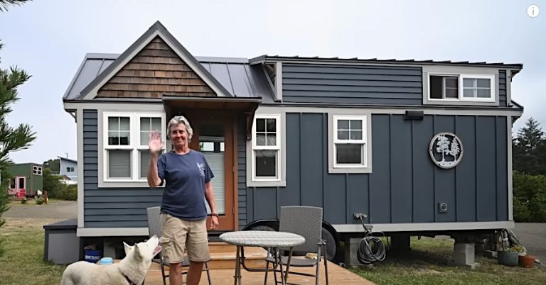 Beth and her tiny house