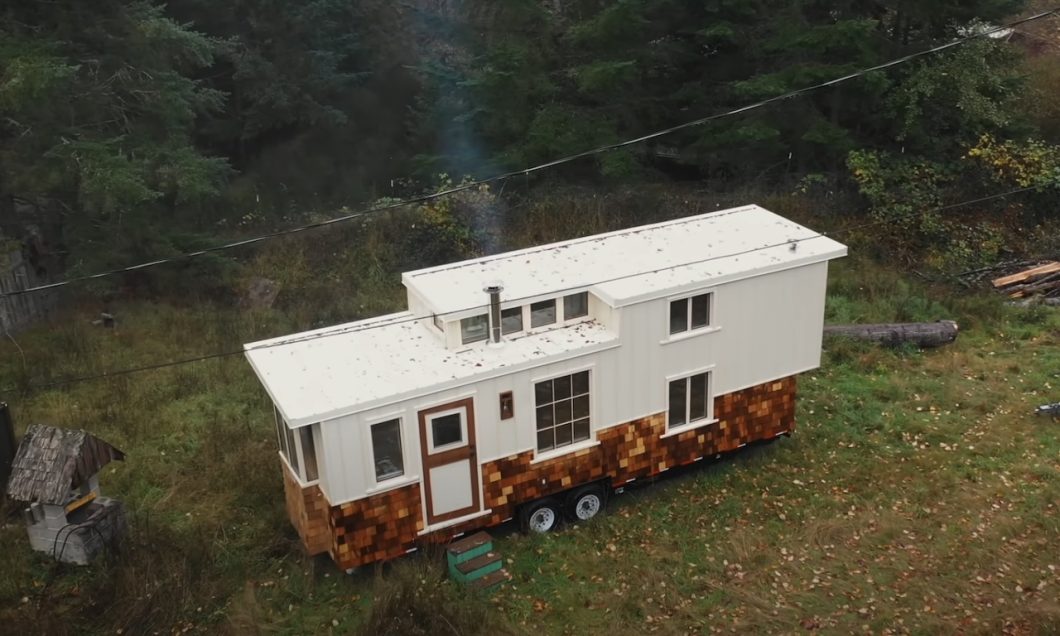 tiny house from above