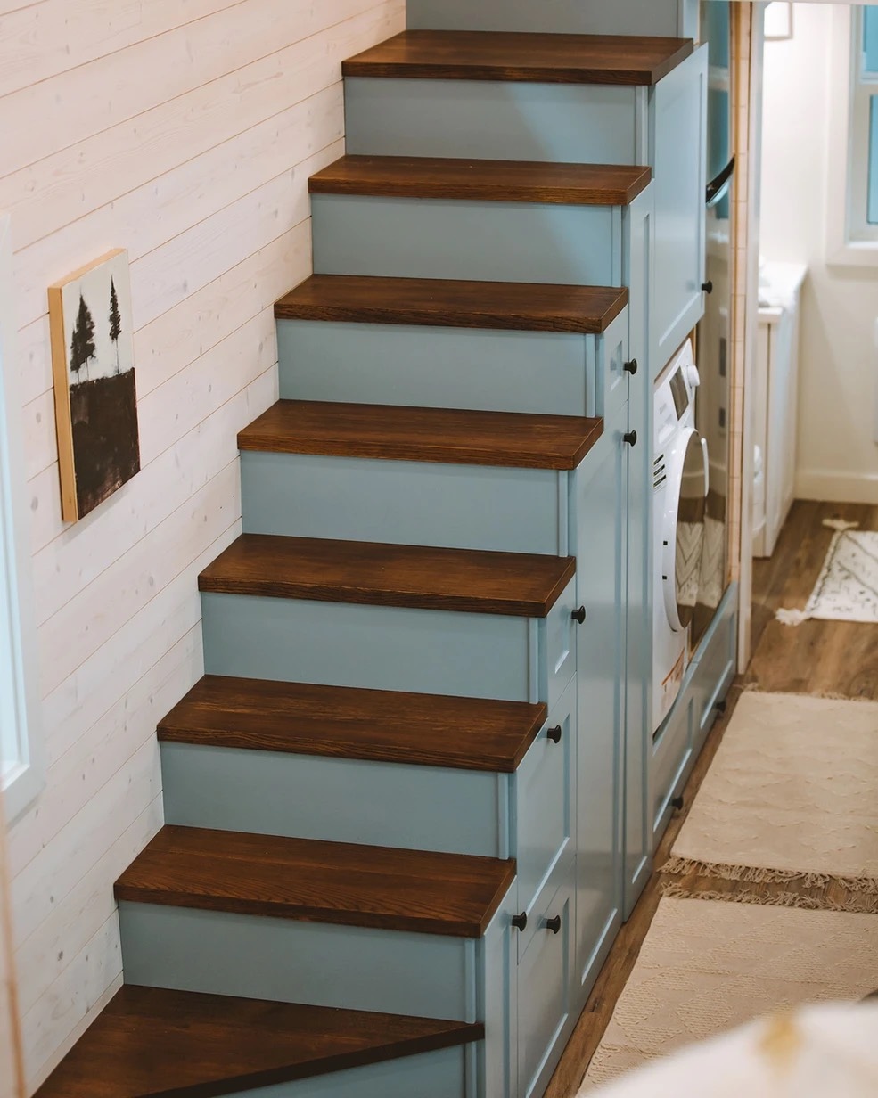 stairway and storage
